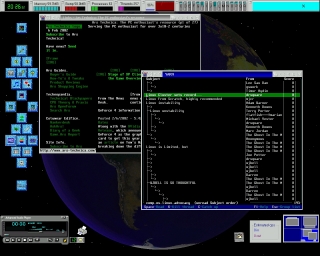 OS/2 Warp 4 showing a couple of prompt windows